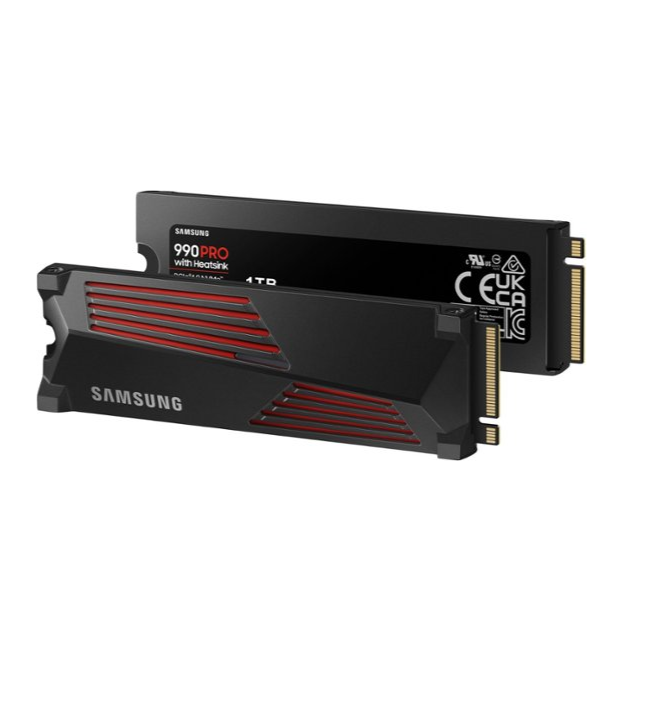 Samsung - 990 PRO 2TB Internal SSD PCIe Gen 4x4 NVMe with Heatsink for PS5